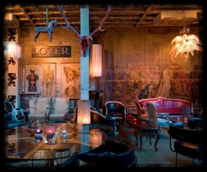 London Shoreditch trendy lounge bar 