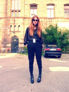 Berlin fashion week street style city black
