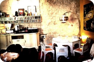 Paris France bar nightlife derriere interior