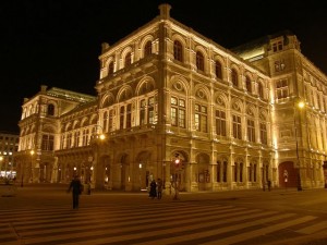 Vienna night opera theatre