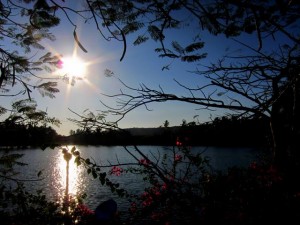 Goa night market sunset