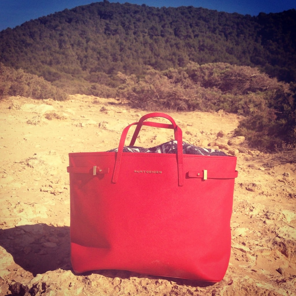 Ibiza style fashion beach bag Kurt geiger
