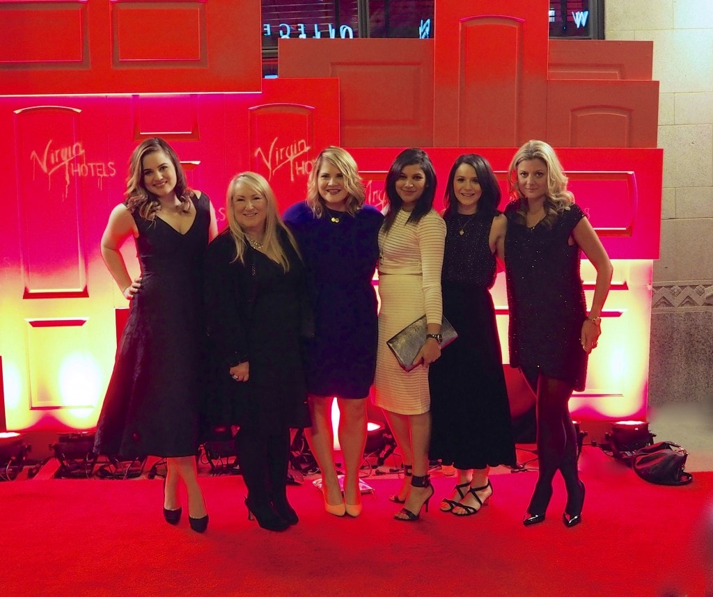 The red carpet at virgin hotel