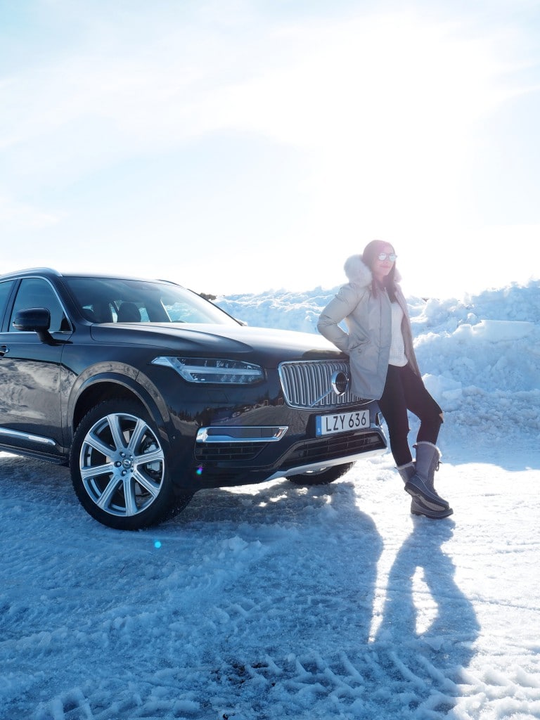 Volvo XC90 Ice Hotel driving The Style Traveller 3