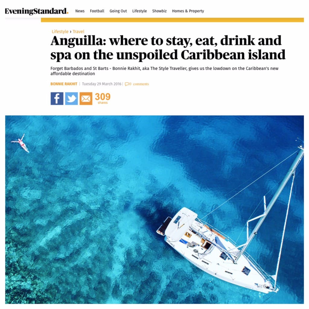 The Style Traveller featured in The London Evening Standard The Style Traveller featured in The London Evening Standard