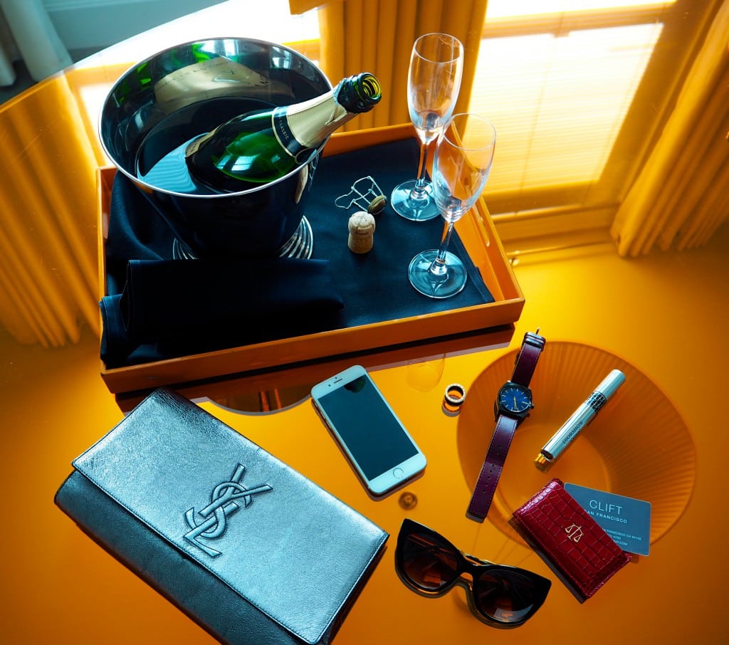 The clift Hotel bedroom The Style Traveller san Francisco California style