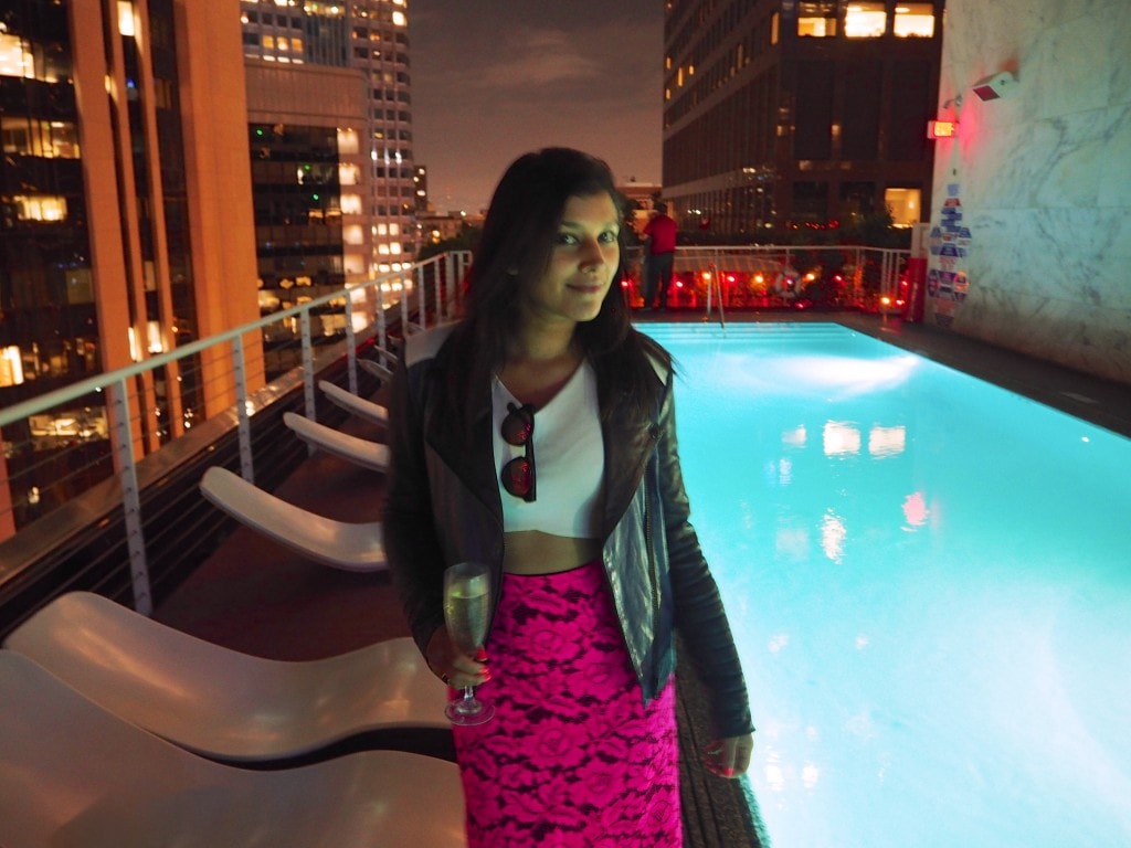 Rooftop pool bars LA downtown Standard hotel