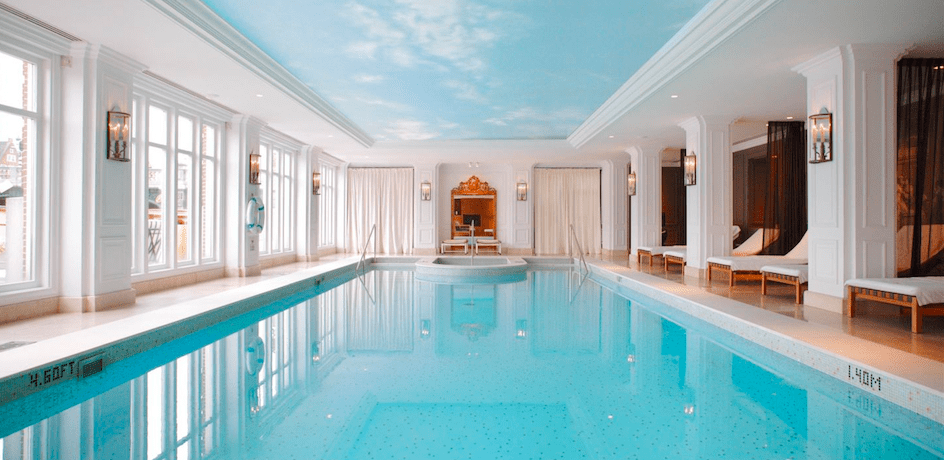 swimming pool at Amstel Hotel Amsterdam