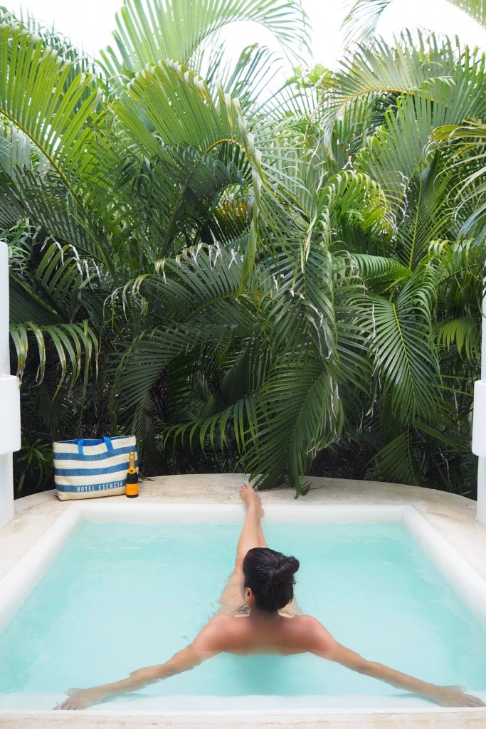 the private pool esencia hotel style traveller