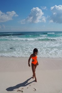 the private pool esencia hotel style traveller Liz hurley beach