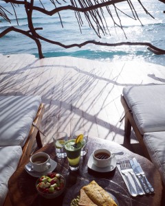 Breakfast balcony at Azulik Tulum