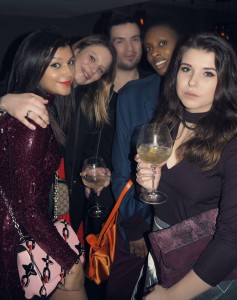 Guest from left to right: Me, London Fashion week designer - Georgia Hardinge, Todd Watkins, Donna Wallace from Elle Magazine and designer - Annabelle.