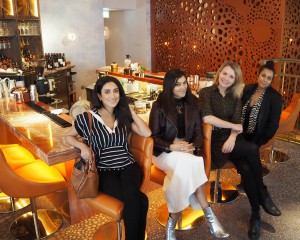 Rosie Fortesque and bonnie rakhit lunch at Aster Victoria restaurant