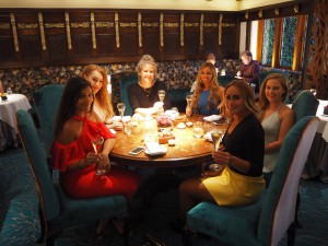 dinner at Latymer restaurant girls