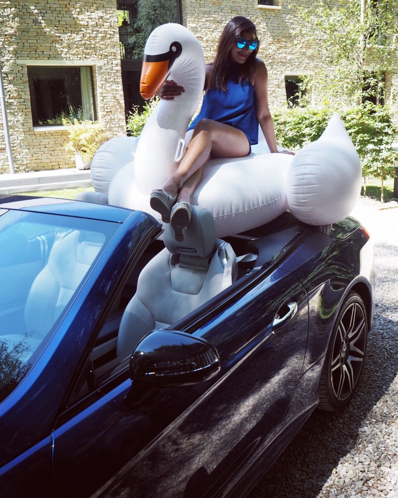 The-style-traveller-Bonnie-Rakhit-sunnylife-inflatables-mercedes-sl500