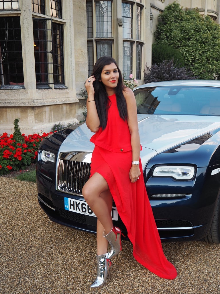 Bonnie Rakhit Style traveller rolls royce wraith car