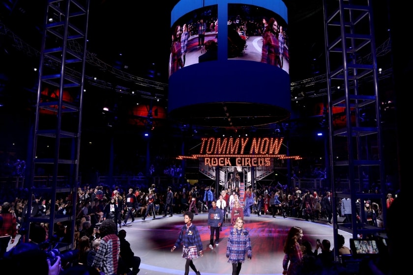 Tommy Hilfiger Gigi hadid rock circusLondon Fashion Week London