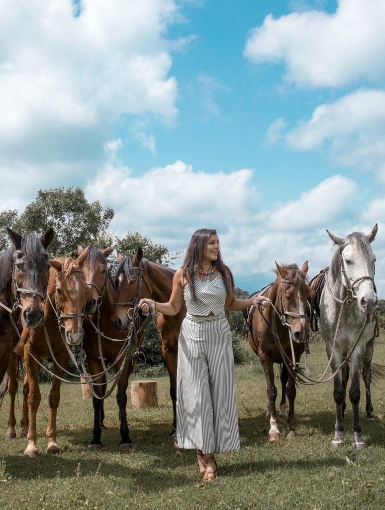 Bonnie Rakhit staying at fairmont Mount Kenya horse riding trek