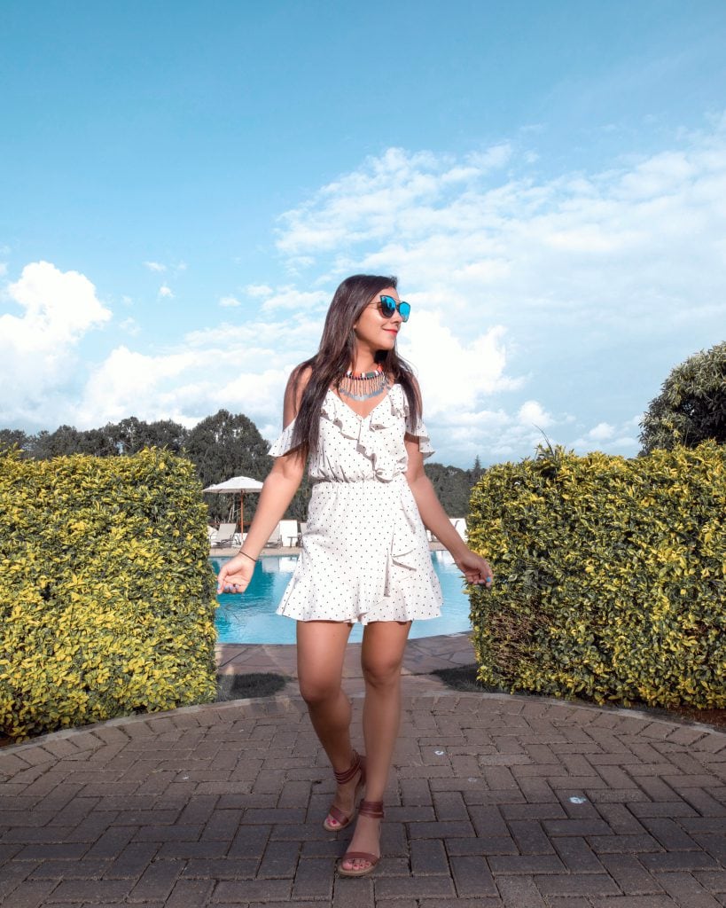 Bonnie Rakhit staying at fairmont Mount Kenya