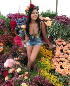 Making Festival Flower Crowns with Bloom & Wild Bonnie Rakhit florists UK bouquets