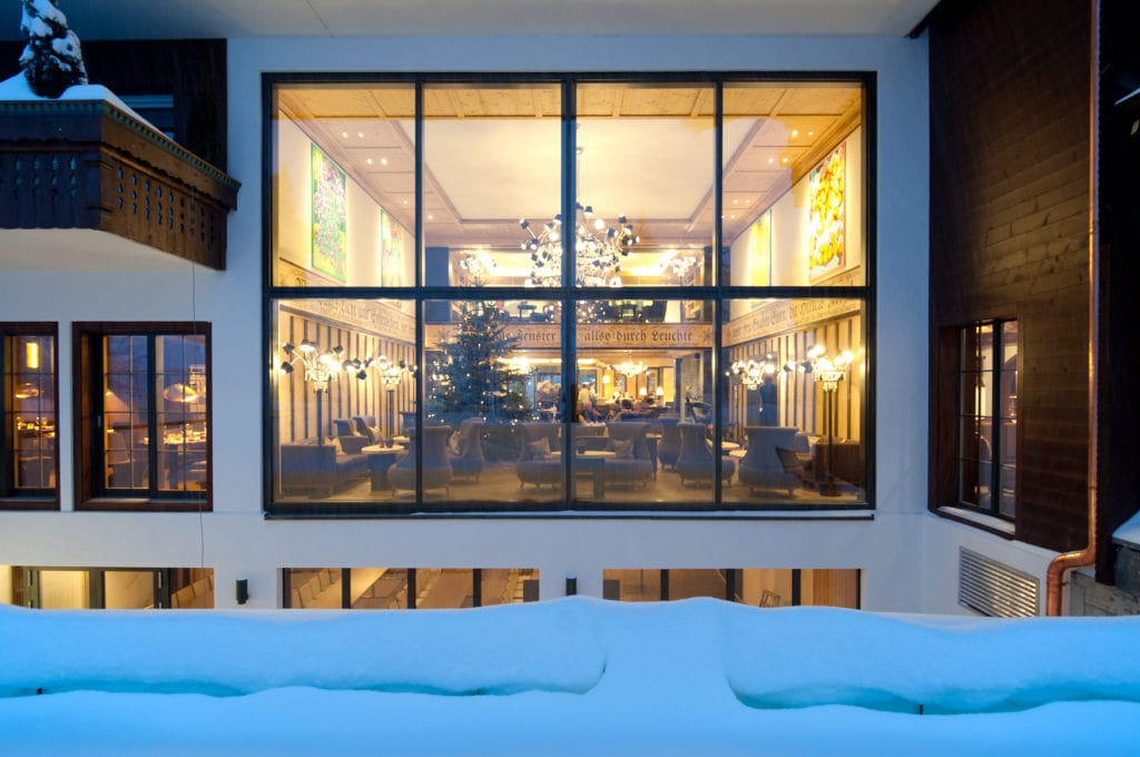 Panorama hall Winter ERMITAGE luxury hotels in Gstaad