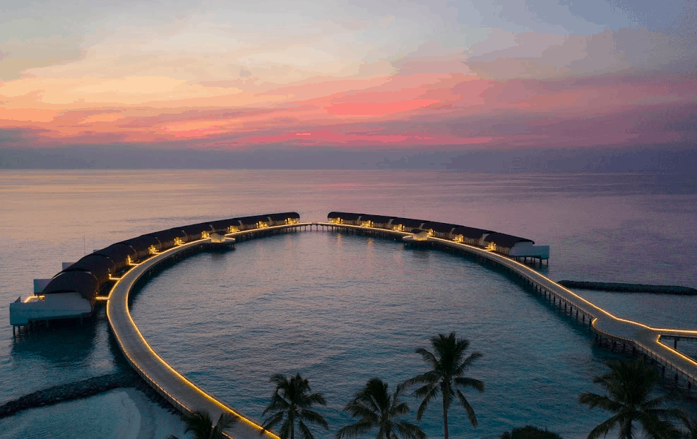 The Westin Maldives Miriandhoo Resort Bonnie Rakhit the style traveller night view