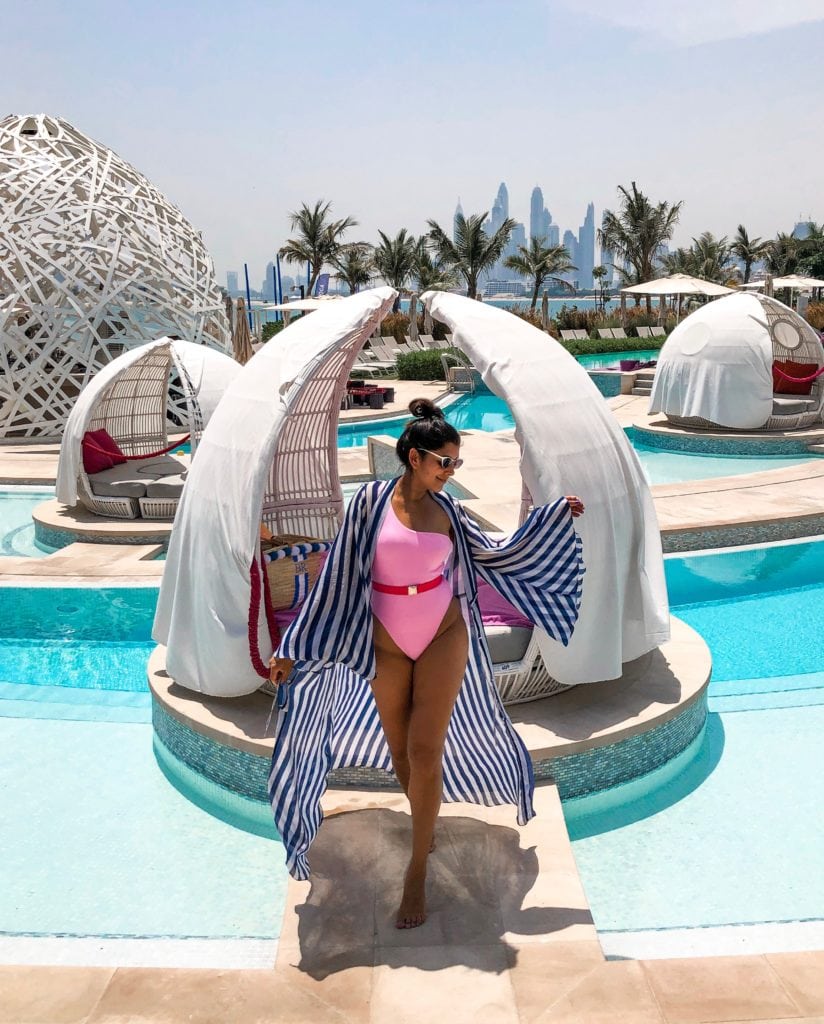 The Amazing New W Dubai The palm Hotel, Bonnie Rakhit Style Traveller swimming pool pods