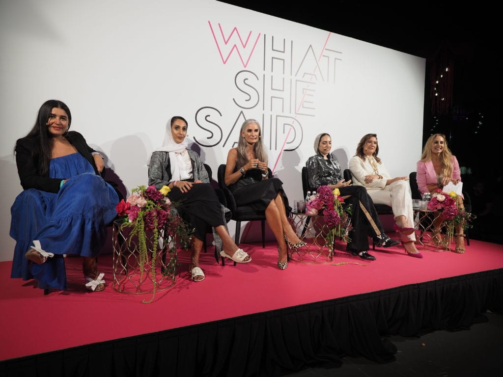 what she said event W Dubai palm womens empowerment