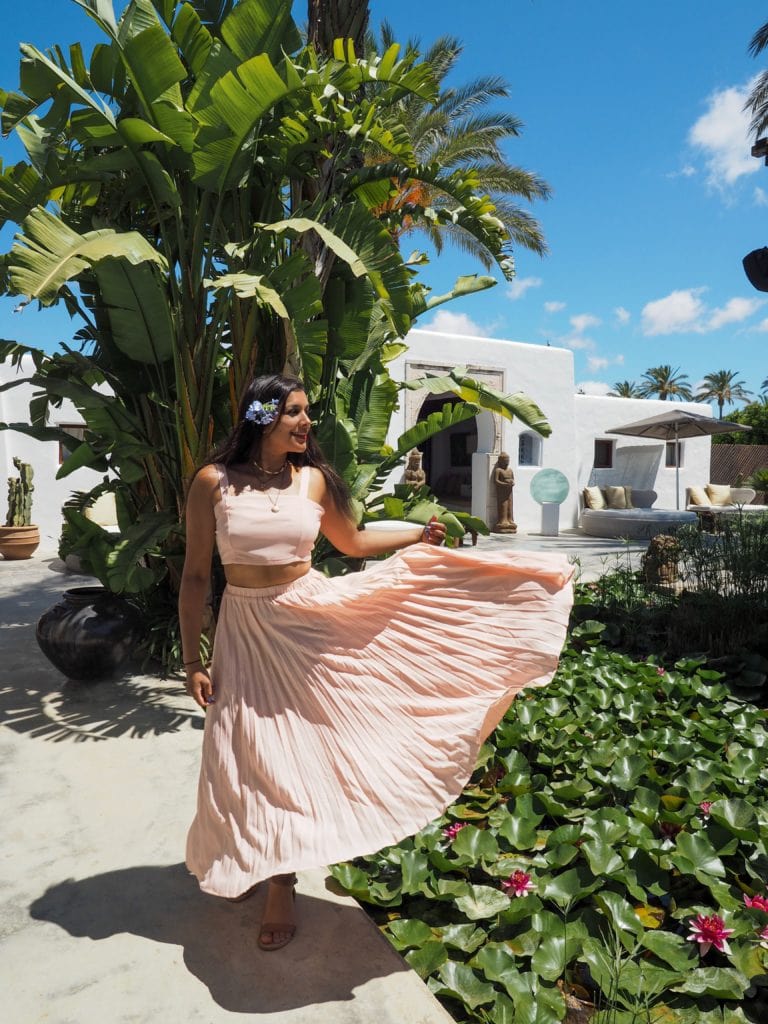 Bonnie Rakhit Atzaro ibiza swimming pool best hotels in Ibiza spa retreat