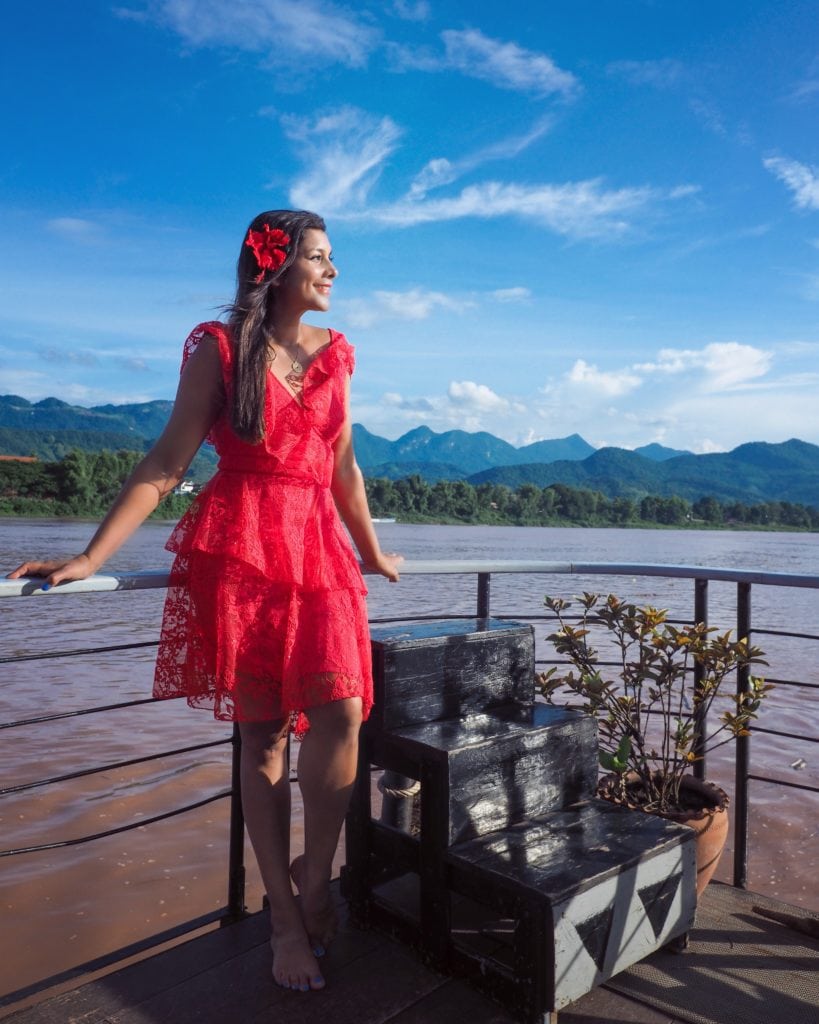 Bonnie Rakhit style traveller luang prabang temple and royal palace Laos boat
