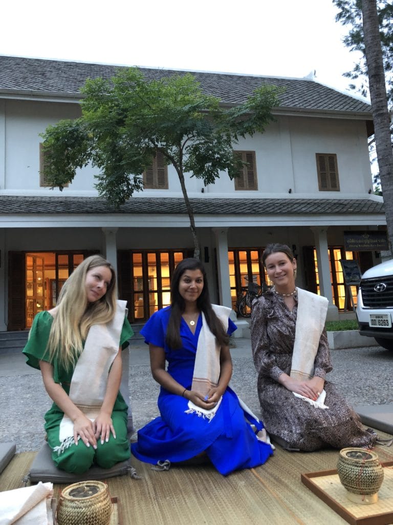 Alms giving ceremony to the buddhists luang prabang avani Laos Bonnie 