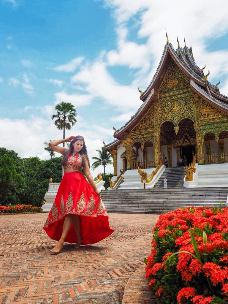 Bonnie Rakhit style traveller luang prabang temple and royal palace Laos insta