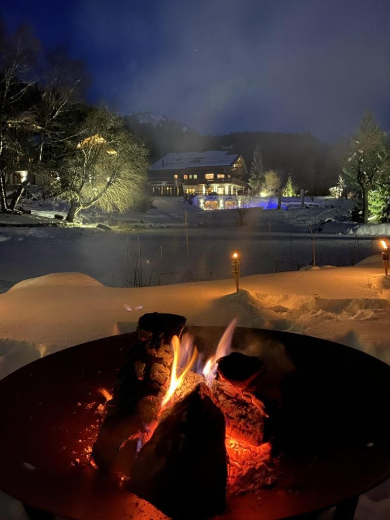 The Ultimate Luxury Ski Chalet - Ultima Crans Montana, Switzerland Bonnie Rakhit .snow bomfire pit picnic