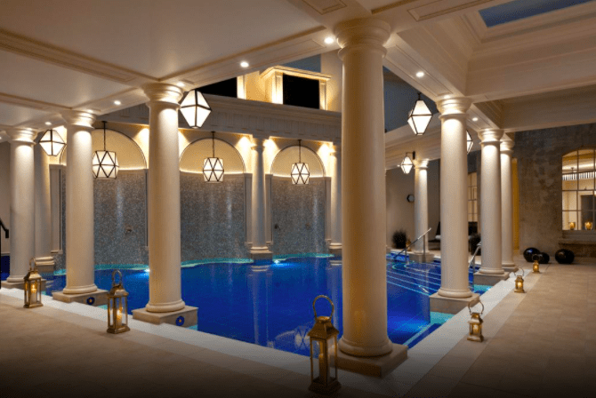 Gainsborough spa bath facade best spas bath uk indoor swimming pool