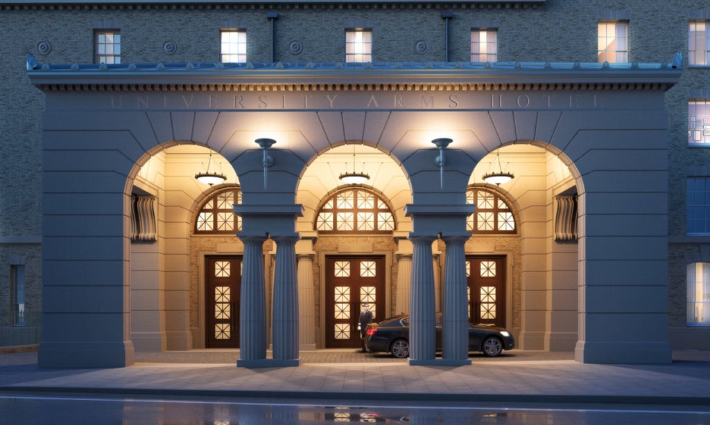 University-Arms-Hotel-Entrance night