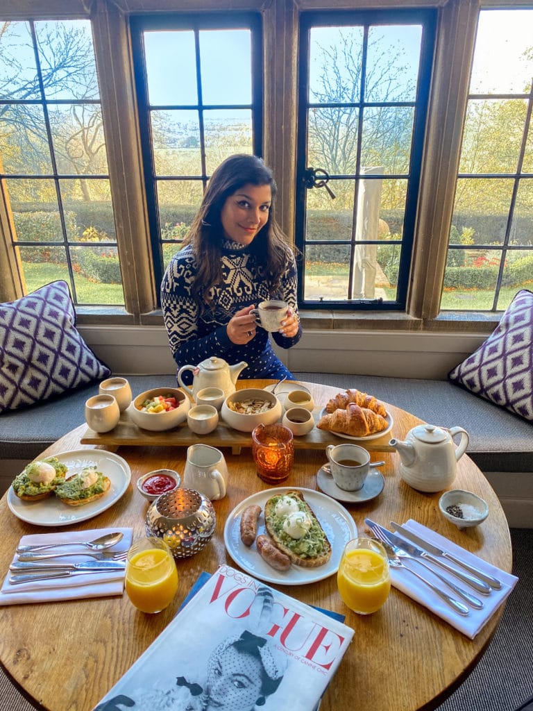 Bonnie Rakhit instagram breakfast Foxhill Manor best UK spa hotel