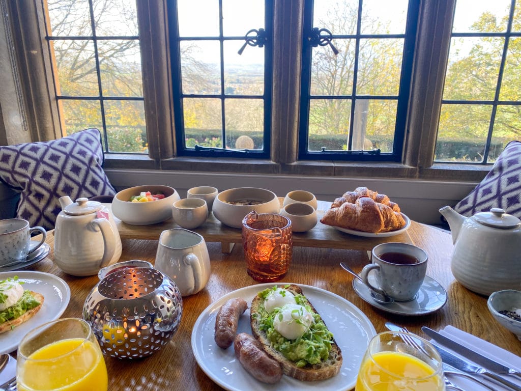 Foxhill Manor uk styacation food and drink breakfast