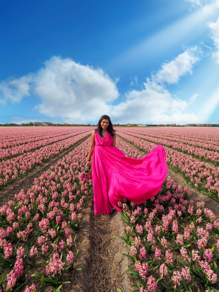 Tulips in Amsterdam - Everything You Need To Know Bonnie Rakhit in flower field