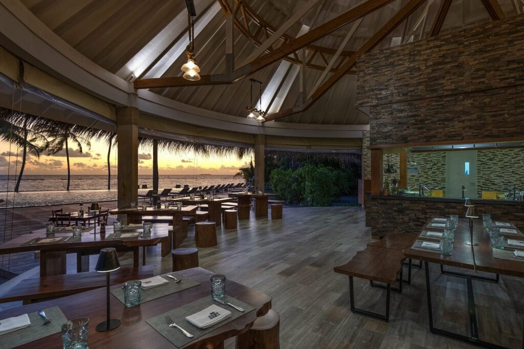 palm grill restaurant Ifuru island Maldives
